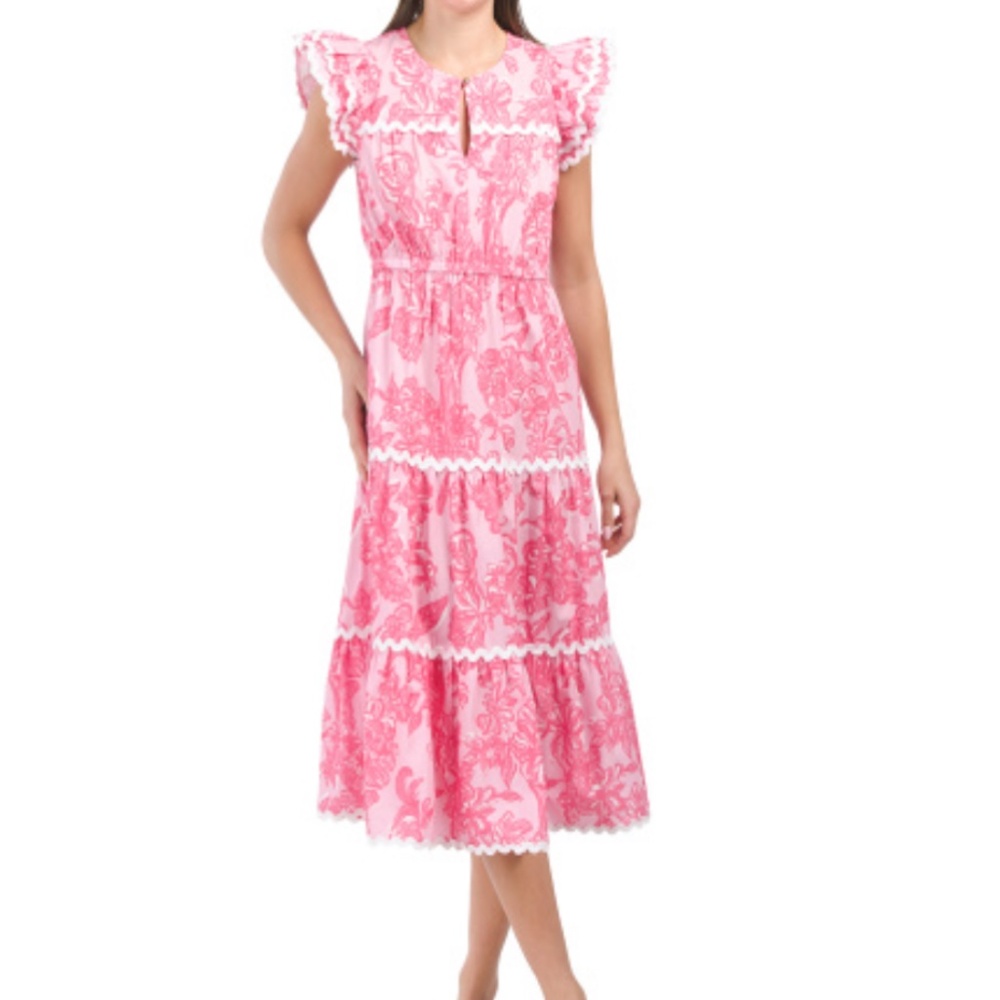 Sail to Sable pink floral dress size xl (nwt)